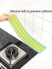 1pc Space-Saving Narrow Design - Pot, Lid, Spatula Organizer Rack - Heat-Resistant Non-Slip Countertop Mat - Suitable For Gas & Electric Stoves - Easy-Clean Kitchen Shelf, For Home & Commercial Use - Durable Plastic Material, High-Quality Cooking Rack