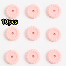 10pcs/Set Silicone Spacer Beads, 12/15mm Round Silicone Loose Beads For DIY Bracelet Necklace Jewelry Making - Disc - View 18