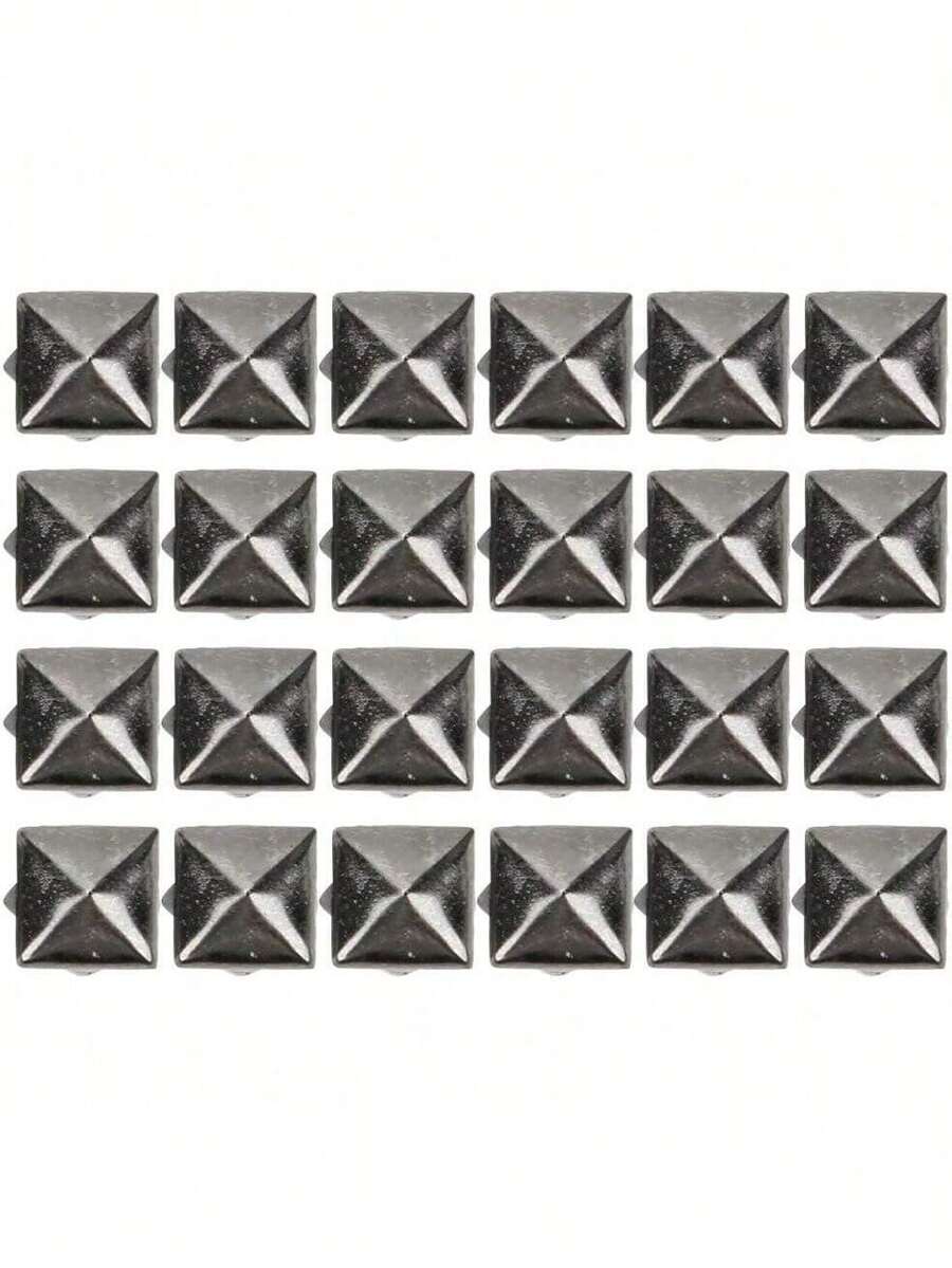 Estilo400 Piezas Remaches de Cuero, 4MM-7MM espárragos de Espiga Cuadrada para Bolsas Ropa Zapatos, Accesorios de Bricolaje para artesanías de Cuero for Manualidades, decoración, CalzaVersión mejorada - Bronce de 6 mm - Ver 1