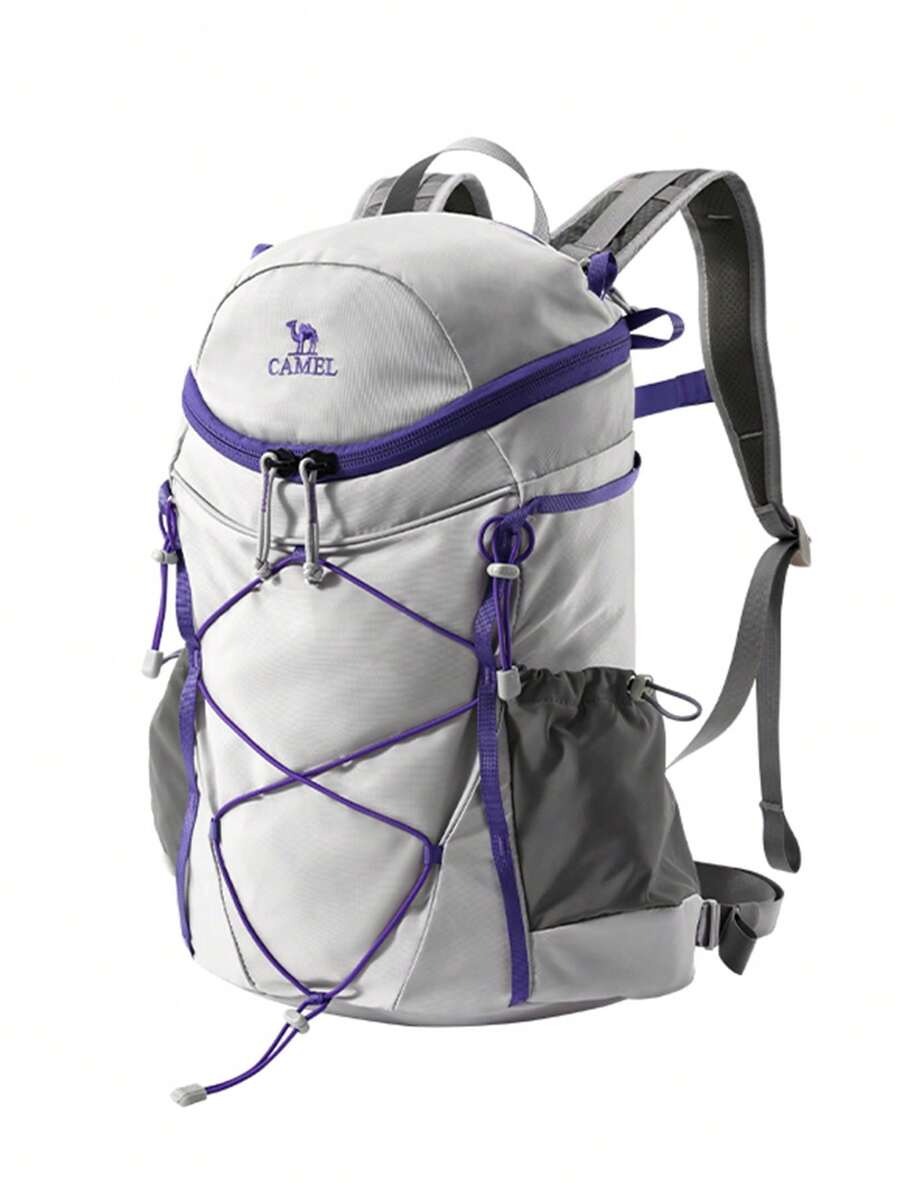 CAMEL CROWN Foldable Large Capacity Travel Bag Backpack, Short Trip Fitness Storage Bag - Wisteria Ash - View 1