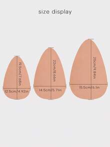 4片装加大码透气胸贴，夏季一次性弹力水滴形隐形提拉文胸胶带，乳贴，防下垂提拉胸贴