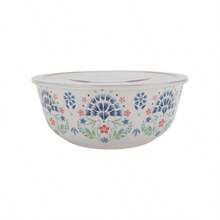 Pioneer Woman Hattie Bamboo Melamine Bowl Set – 6-Piece Multicolor With Storage Lids - mặc định - Xem 4