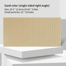 1块32*16砖底板，10*5英寸小颗粒积木底板，DIY砖墙、砖桌、创意场景组装配件 - 彩色 - 查看 13