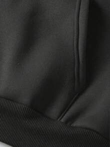 Women's Fashion Custom Patterned Print, Customizable Text, Personalized Back With Custom Photo/Design, Women's Fashion Leopard Print Fur Collar Zip-Up Hooded Jacket With Thermal Lined, Autumn And Winter Fashion Hooded Jacket, Wild And Versatile Fashion, Soft And Skin-Friendly And Cool Street Style Autumn And Winter Warm Coat. - Black - View 8