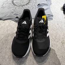 Adidas Men's RUNFALCON 3.0 Sporty And Leisure Running Shoes With Shock Absorption And Breathability - Black - View 9