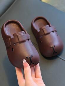 Spring/Summer New Kids Breathable Sandals, Boys/Girls Toddler/Little/Big Kids Soft Bottom Casual Slip-On Slippers For Indoor/Outdoor Wear - Brown - View 4