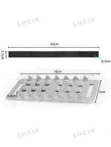 1 Pair Outdoor 26-Teeth Ice Cleats Crampons, Stainless Steel Anti-Slip Snow Shoe Covers With Hook And Loop - Black - View 7