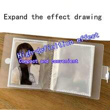 3-Inch Mini Card Collecting Album, 1 Grid Compact Mini Card Album With Snap Closure, Convenient - 3-inch Photo Album With Snap Buttons - View 2