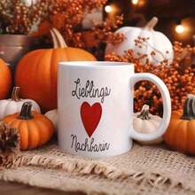 1个11盎司陶瓷马克杯。情人节红色爱心图案印花咖啡杯。浪漫又有趣。适合任何场合。美观实用，满足日常补水需求。是节日或生日送给家人或男女朋友的完美礼物。 - 彩色 - 查看 7