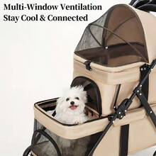 Pet Strollers - Light Grey - View 4
