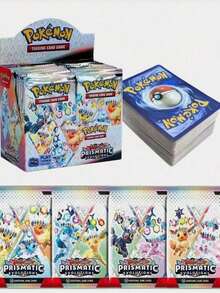 pokemon 10包/100张或36包/360张宝可梦补充包、对战卡、进化卡、收藏卡、玩具、随机款式、宝可梦收藏卡、稀有宝可梦收藏卡、随机卡牌