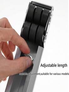 一套18英寸可调节不锈钢移动底座支架，带轮子、橡胶防滑垫，适用于冰箱、洗衣机、烘干机、洗碗机、床头柜，带可锁定脚轮 - 彩色 - 查看 6