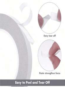 4 Stücke doppelseitiges Klebeband, Doppelklebeband in verschiedenen Größen, geeignet für Kunstwerke, DIY-Alben, Geschenkverpackung, Papierrücken, Büro & Schule, Partys, Kartenherstellung usw. Eine Formveränderung während des Transports ist normal und unvermeidbar, beeinträchtigt aber den normalen Gebrauch nicht.