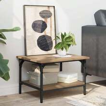 vidaXL Soporte de impresión de madera artesanal 50 x 40 x 38 cm - Marrón - Ver 5