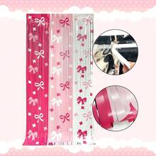 3件套情人节粉色派对套装：心形桌布和蝴蝶结装饰帘 - 彩色 - 查看 9