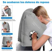 Almohada de viaje inflable, apoya cómodamente la cabeza, el cuello y la cintura para avión, automóvil, autobús, tren, almohada inflable para el cuello para dormir en la oficina, accesorios de viaje…,37277662 - Multicolor - Ver 2