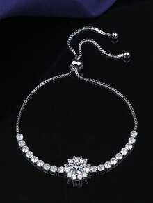 1pc Fashionable, Elegant And Sophisticated Bracelet, Latest Accessory Suitable For Daily Wear - Silver - View 4