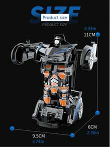 Nuevo juguete robot transformable de 4 en 1 para 2025 - Coche creativo e interesante que se transforma a modo robot, competencia de batalla, interacción de entretenimiento, regalo de cumpleaños, regalo de Pascua, regalo festivo, regalo perfecto - Multicolor - Ver 5