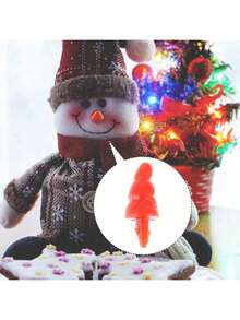 EstiloUPKOCH 100Piezas Narices De MuñEco PláStico Para Manualidades Diy Accesorios De DecoracióN Para MuñEcos Para Proyectos De Manualidades Y Decoraciones NavideñAsVersióN Mejorada - Rojo - Ver 5