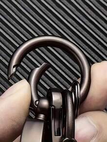个性化激光雕刻钥匙扣，可刻上您的名字/文字 - PU皮革汽车钥匙扣，DIY雕刻，父亲节、情人节和圣诞节礼物 - 复古风格，适用于所有车型 - 彩色 - 查看 4