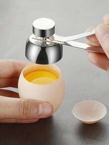 1 个不锈钢鸡蛋压碎器顶盖 - 快速简便的开蛋器，适用于生鸡蛋、溏心蛋和煮熟的鸡蛋 - 厨房必备的去壳工具 - 耐用的金属设计 - 彩色 - 查看 9