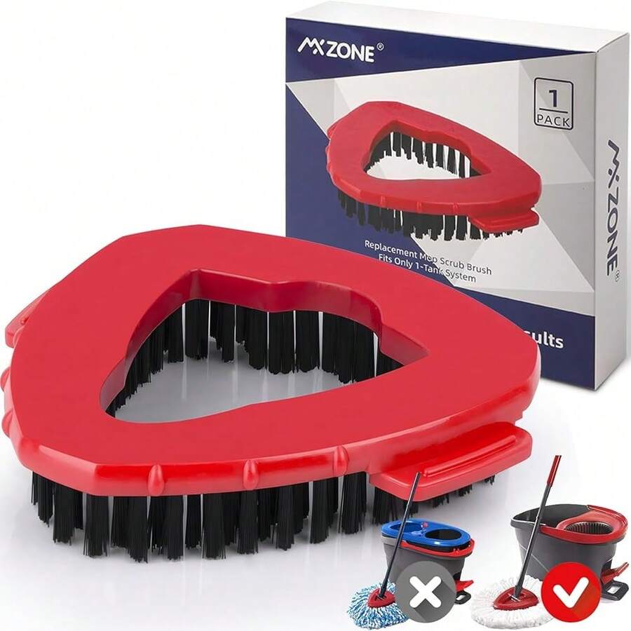 Scrubber Mop Head Replacement Compatible With O Cedar EasyWring 1 Tank System, Spin Mop Scrub Brush Head, Hard Bristle Cleaning Brush Attachment For Kitchen Tile Floor, Not Fit RinseClean,1pcs1-TankScrubBrush - 1pcs1-坦克清潔刷 - 查看 1