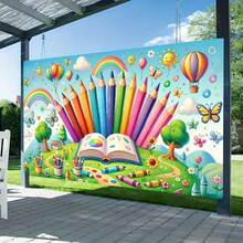 1pc Back To School Party Banner, Suitable For Indoor/Outdoor Decoration, All Seasons, No Power Required - 1pc - View 4