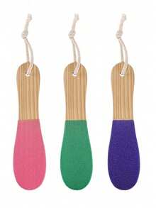 Colored Foot File, Foot Exfoliating, Wooden Handle For Grinding Foot Stones, Special For Rough Sand And Dead Skin Calluses, Household Foot Grinding Tool, Foot Repair And Exfoliating - Multicolor - View 10