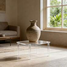 Transparent Acrylic Desktop Vertical Shelf, Desk Stationery Organizer, Bathroom Vanity Diffuser Holder, Windowsill Succulent Display Rack, Living Room Sofa Side Small Item Organizer - Multicolor - View 4