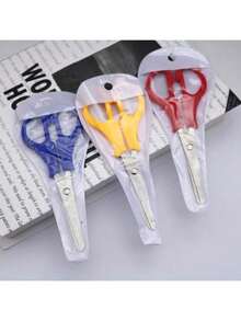 EstiloTendenciaTofficu Tijeras Escolares Para NiñOs Con Escala, 12 Piezas, 13.2 Cm, Punta Redonda, Acero Inoxidable, Colores Surtidos, Para Manualidades, Diy, Oficina Y HogarCalidad PremiumVersióN Mejorada - 1 - Ver 8