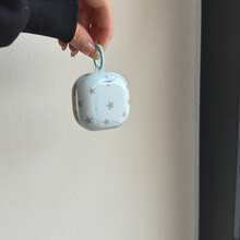 Simple Blue Star Pattern Earphone Case Compatible With Huawei Freebuds 7i, Freebuds 2, Freebuds SE3, Pro 3, Cute Korean Style Earphone Case - Baby Blue - View 11