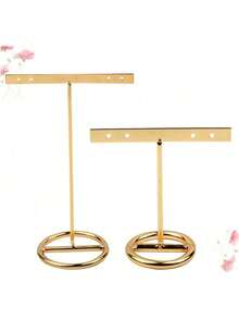 EstiloTENDYCOCO 2 Piezas Organizador De Collares Porta Collares Porta Aretes Exhibidores Para Joyeria Exhibidor De Joyeria Exhibidor De Pendientes De Metal Pulsera Caja De Almacenaje Gancho Para La OrejaVersióN Mejorada - Dorado - Ver 7