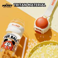 Disney 1pc Large Capacity 600ml Plastic Straw Cup, Unisex Summer Use, Suitable For Elementary Students, Portable Water Bottle - Single Piece-600ml - View 5