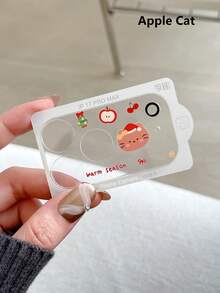 1pc Ins Style 17 Pro Max/Pro Transparent High-Definition Lens Film, Cute Cartoon Girl Camera Lens Protector Cover Applicable To Daily Shield, Office, Home Daily Shield Office Home Phone Camera Cover Waterproof Shockproof Anti-Fall Scratch Resistant - Multicolor - View 7