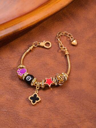 1pc Elegant Design Minimalist Luxury Versatile Beaded Bracelet