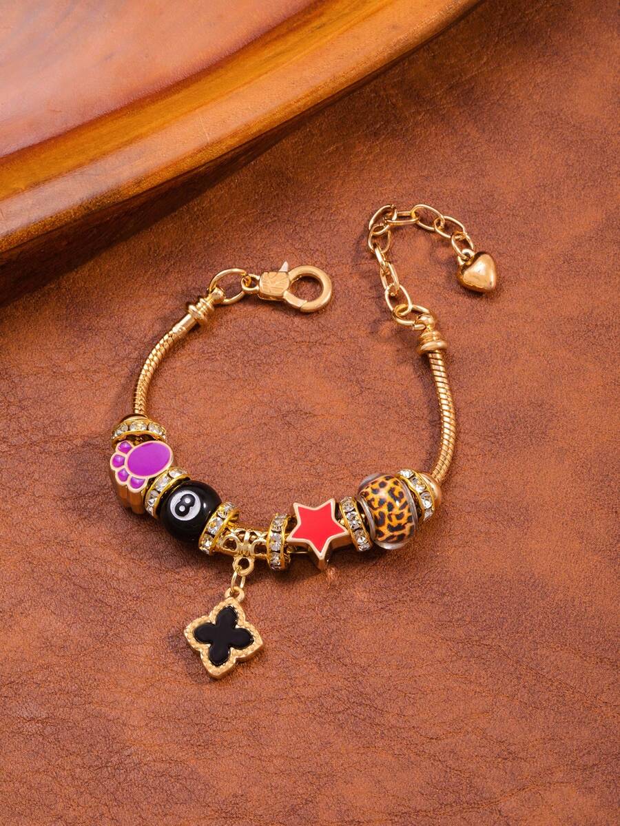 1pc Elegant Design Minimalist Luxury Versatile Beaded Bracelet