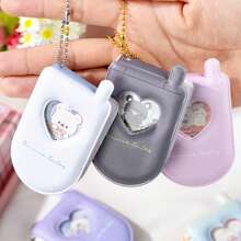 Q-LiA Retro Handy Memo Block, leicht abzureißende Notizen, Klappcover Memo, kreatives, süßes Mini-Bohnenheft - Verschiedenfarbig - Übersicht 3