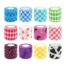 12/5/3/1pc Tattoo Machine Bandage Set, Soft Breathable Non-Woven Elastic Self-Adhesive Bandage, Secure Grip Tattoo Supplies