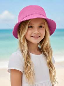 1顶男女儿童轻便渔夫帽，多色可选，四季皆宜，春夏款 - 1PC - 查看 3