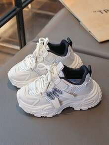 1 đôi giày trẻ em unisex đế dày, thoáng khí, mềm mại, kiểu dáng retro, thích hợp cho bé tập đi, giày thể thao thường ngày, đa năng và chống trơn trượt, phù hợp cho mùa xuân, hè, thu, đông. - màu đen - Xem 4