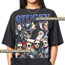 Limited Stucky Steve Rogers And Bucky Barnes Vintage T-Shirt, Gift For Women And Men Unisex T-Shirt |     National Team - 黑色 - 查看 1
