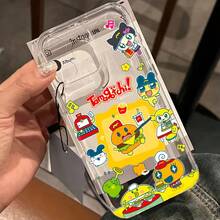 Fundas Transparentes de TPU Suave con Diseño de Hamburguesa Japonesa para iPhone 16e, 16, 15, 14, 13, 12 Pro Max, X, XR, XS MAX, 8 y 7 Plus - Estuche Electrónico para Mascotas - Color 1 - Ver 1