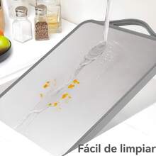 TendenciaTabla De Cocina Aceros Inoxidables Antibacteriano Dos Caras Geométrico PlateadoCalidad premium - 1 - Ver 8