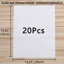 sealsuer 20pcs Frosted Transparent Zipper Bags, PE Self-Sealing Bags For Clothing Storage And Packaging, With Pull Cord Zipper Seal, Clear PVC Garment Organizer Bags, Waterproof Zipper Lingerie Storage Bags, Suitable For Back To School Season Drawer Wardrobe Organization, Closet Storage, Quilted Bags, Under Bed Storage Boxes, Divider Bags Garment Bag Waterproof Bag Clothes Organizer Clothes Storage Clothes Bag Packing Cubes Travel Essentials Travel Organizer - Clear - View 19