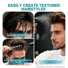 Fluffy Wide-Tooth Hair Comb For Men, Korean Styling Comb To Cover Partings And Create Curls, Easy Styling Tool For Home And Salon Use, Unisex - Multicolor - View 4