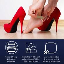 URSA Tape - Tiras de cinta de tela elástica Moleskin cinta de moda resistente sin residuos y cinta para el cuerpo para tela zapatos piel y más negro 1000 x 15 centímetros - Crema - Ver 2