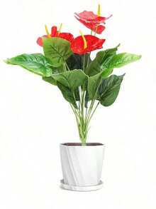 1pc 13.8 Inch/20.47 Inch Artificial Eucalyptus Stem Fake Eucalyptus Branches And Leaves (Pot Not Included), Green Decorative Plant For Home, Desktop Decor, Fake Potted Plant, Floral Arrangement, Gift, Wedding Decor, Room Decor, Balcony Decor, Kitchen Decor, Living Room Decor, Party Decor, Wall Decor, House Decor, Birthday Gift - Multicolor - View 5