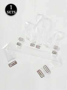 Women's Transparent Adjustable Bra Strap Set, Sexy Lingerie Backless Strap Set, Elastic & Comfortable, Suitable For Various Underwear - Multicolor - View 6