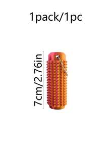 Adult Stress Relief Toy, Portable 3D Printed Breathable Keychain Pendant, 3D Printed Gradient Color Massage Roller, Used For Stress Relief, Tactile Sensory Tool, With Textured Bumps And Ventilation Holes, Modular Design, Helps Muscle Relaxation And Stress Relief, Perfect Gift For Stress Relief And Sensory Relaxation, Also A Unique Gift For Friends - Multicolor - View 7