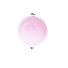 10/20/30pcs,Gradient Pink Party Tableware Set With Elegant Light Pink To Soft Magenta Ombre 7inch And 9inch Paper Plates,Shimmering Paper Cups,Pastel Sprinkle Dinnerware Party Plates And 9oz Cups For Girl Woman Birthday Wedding Showers,Anniversary - Multicolor - View 13